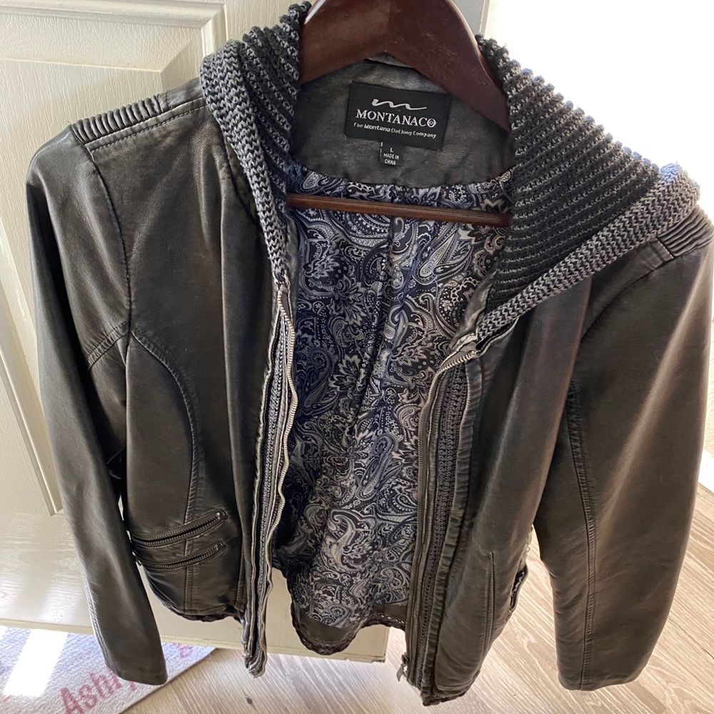 Light weight leather jacket